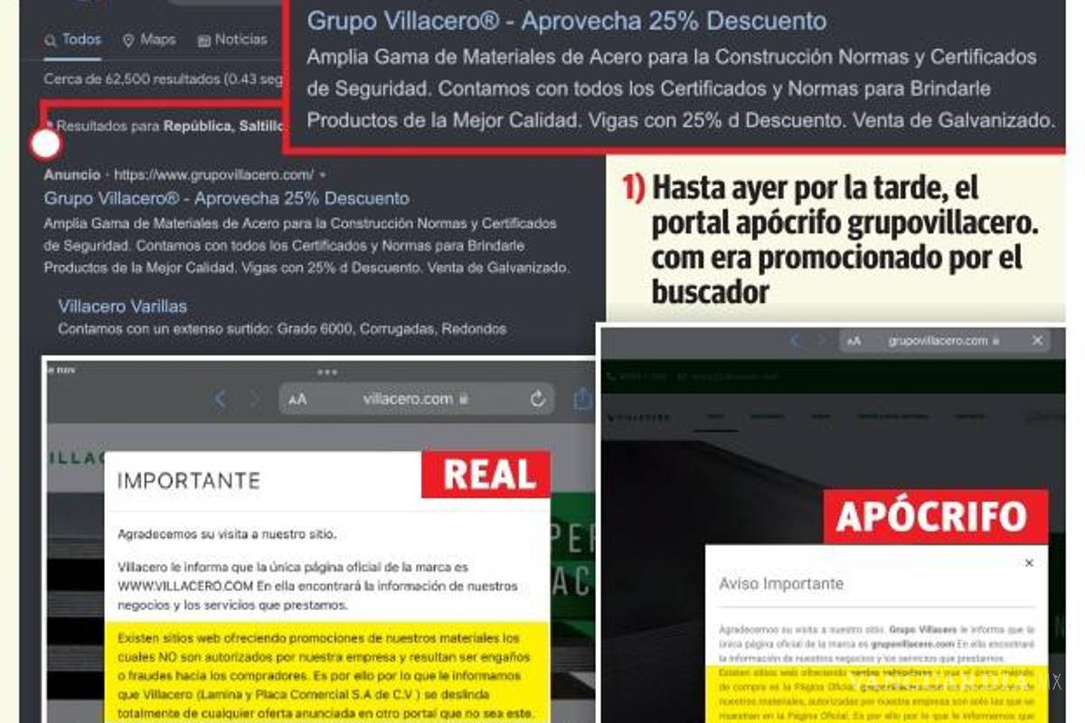 $!‘Usan’ a Google para estafar a empresarios; suplantan identidad de Villacero