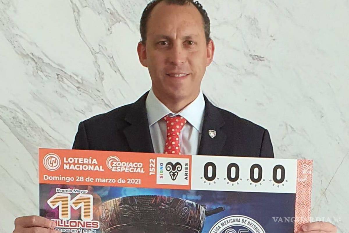 Liga Mexicana celebra los 95 años con billete de lotería