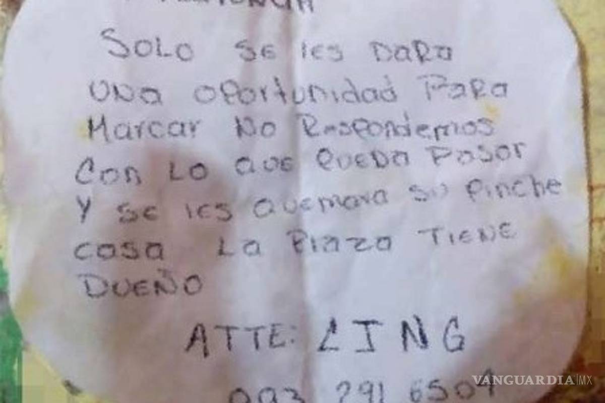 $!'Se les quemará su pin**e casa'... Cártel Jalisco Nueva Generación amenaza a locatarios que no paguen derecho de piso en Coatzacoalcos