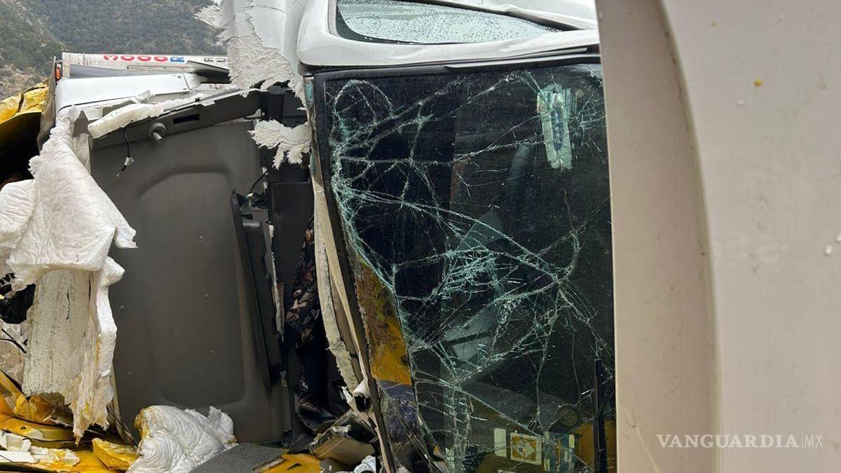 Trailero vuelca en el tramo Los Chorros, en Arteaga