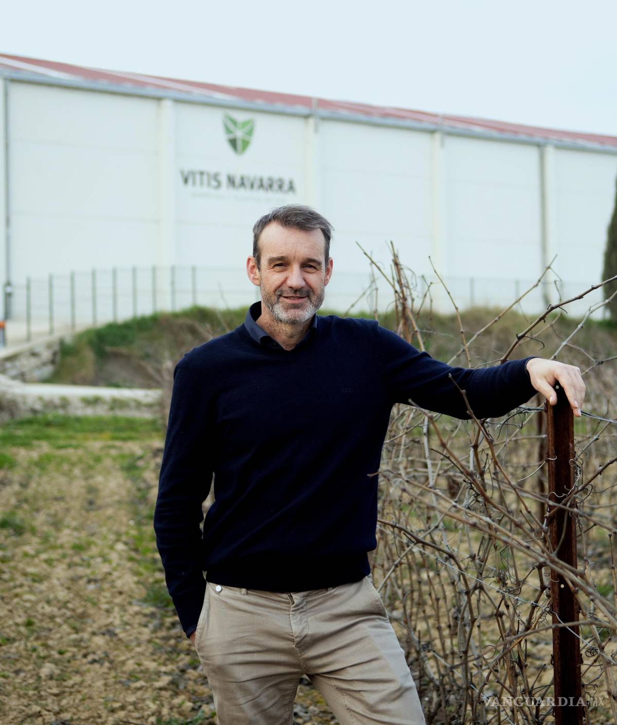 $!El viticultor navarro Rafa García, responsable y cuarta generación de la saga de Vitis Navarra. Dominio D’Echauz trabaja en el proyecto de recuperación Basajaun.