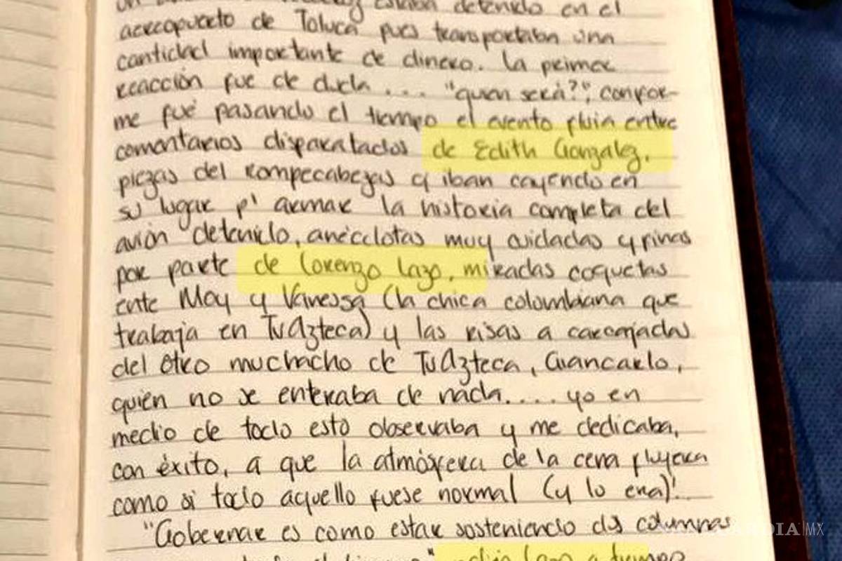 $!Diarios de Karime Macías relacionan a la actriz Edith González con Javier Duarte