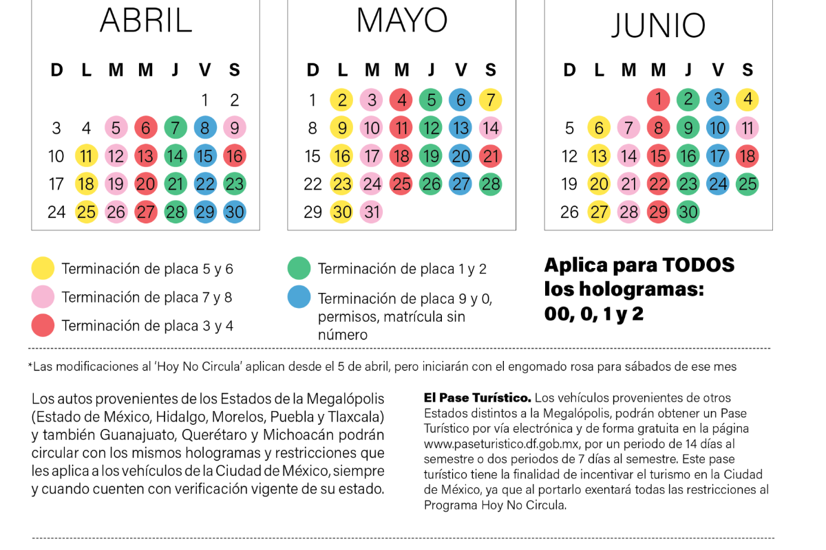 $!Nuevo Hoy No Circula inicia este martes, lo que debes saber