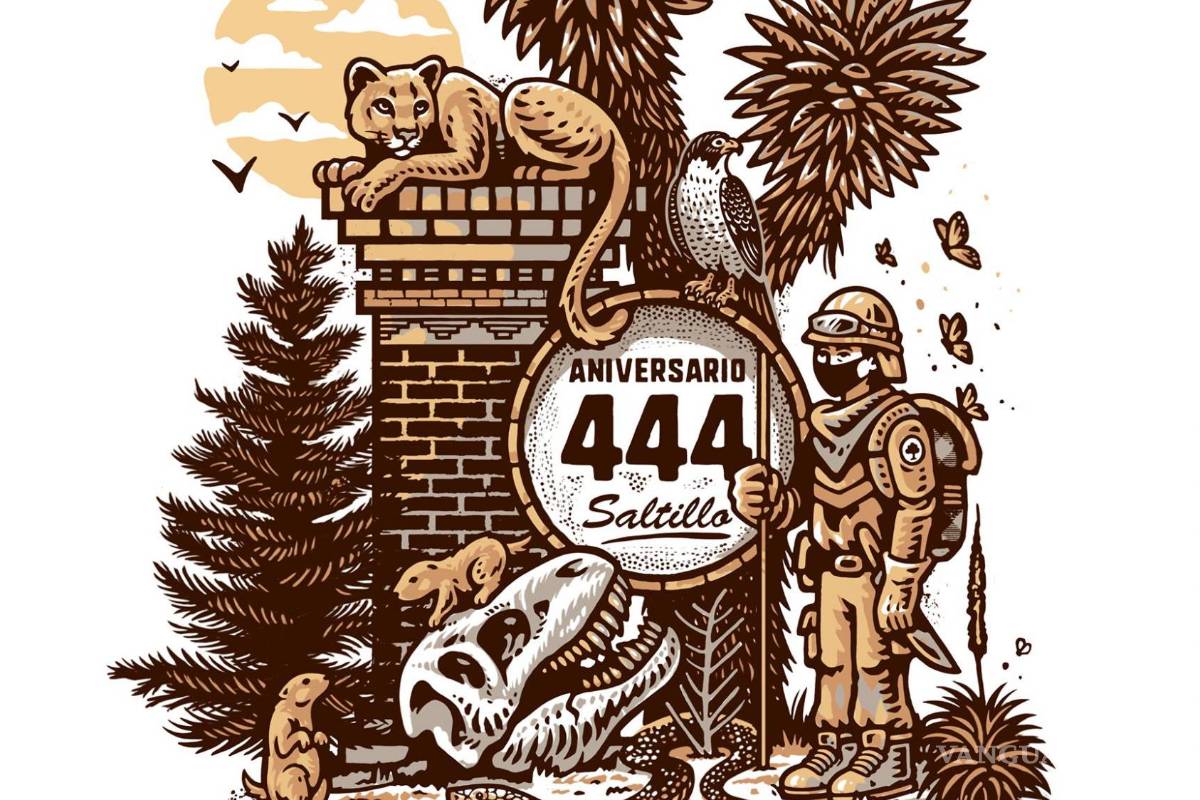 $!Para el 444 Aniversario de Saltillo creó esta ilustración que destaca el patrimonio natural del municipio.