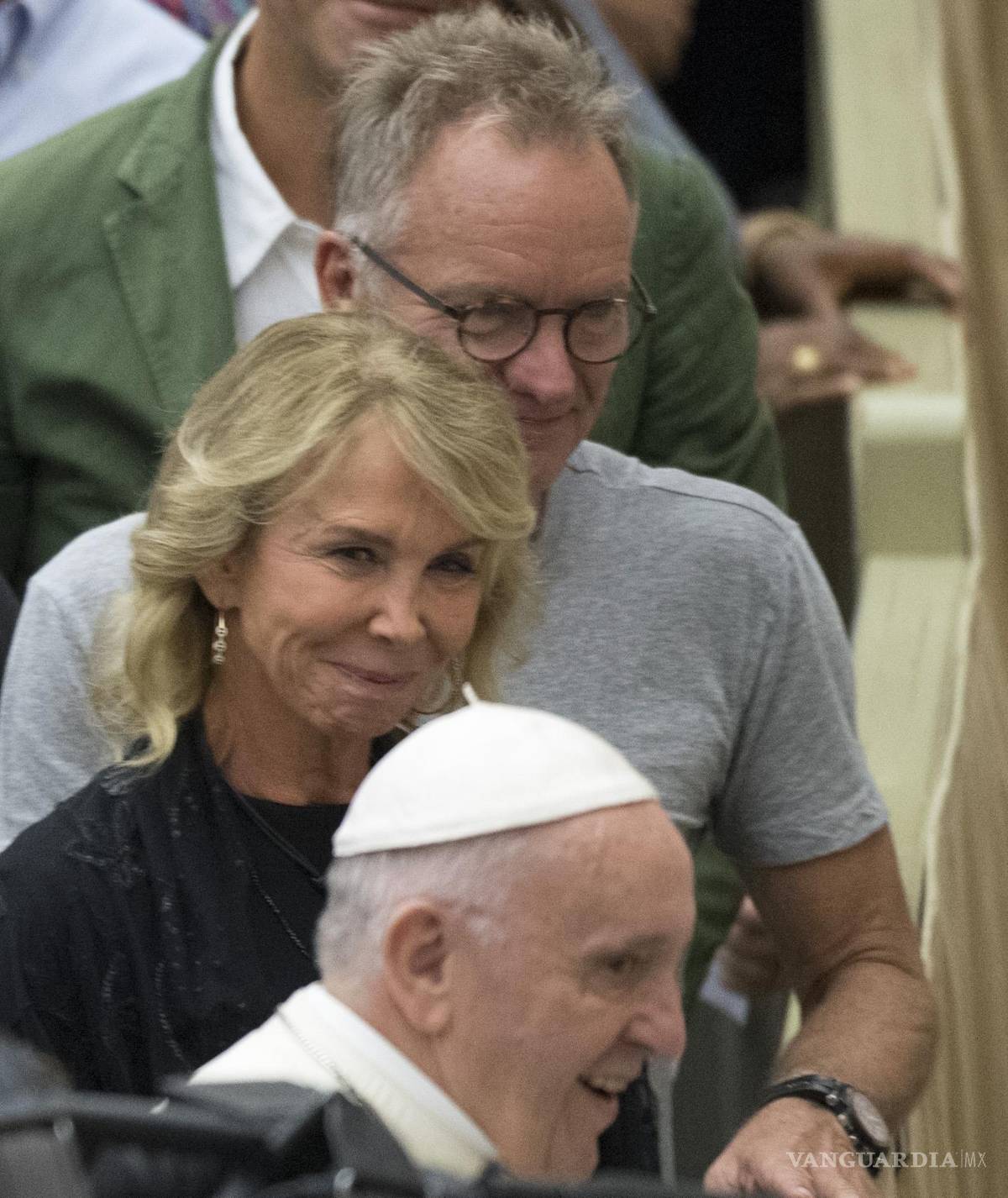 $!Recibe el papa Francisco a Sting y a su mujer Trudie Styler en el Vaticano