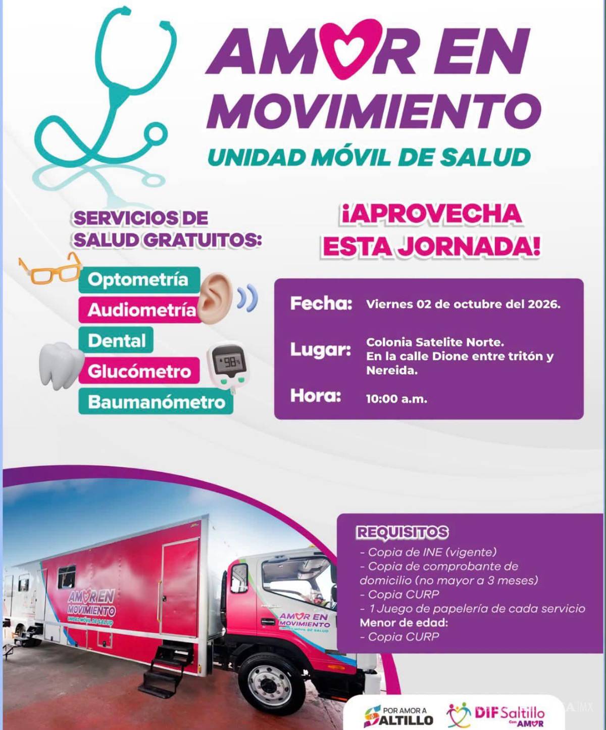 $!Lleva DIF Saltillo servicios de salud gratuitos a colonias y escuelas