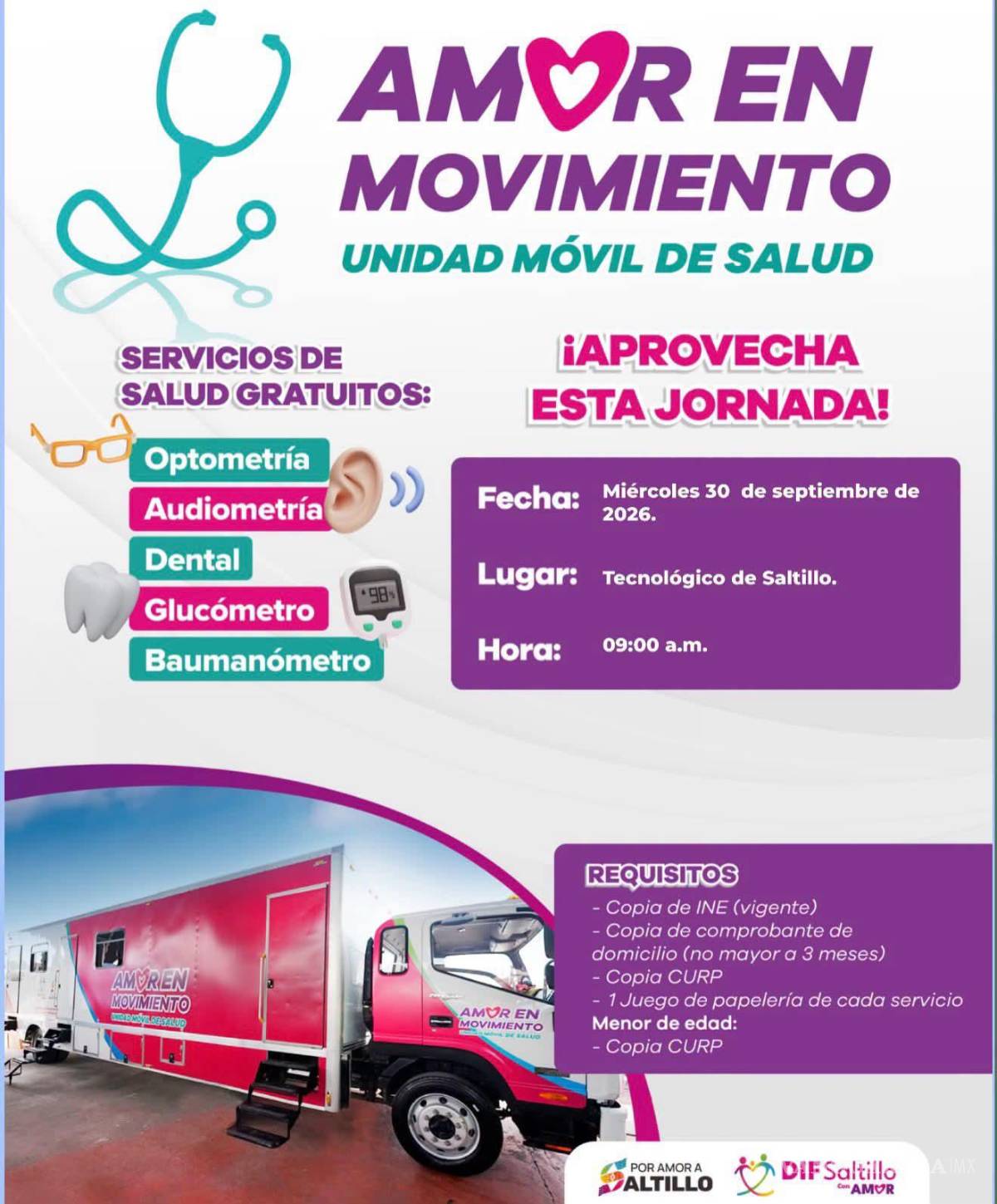 $!Lleva DIF Saltillo servicios de salud gratuitos a colonias y escuelas