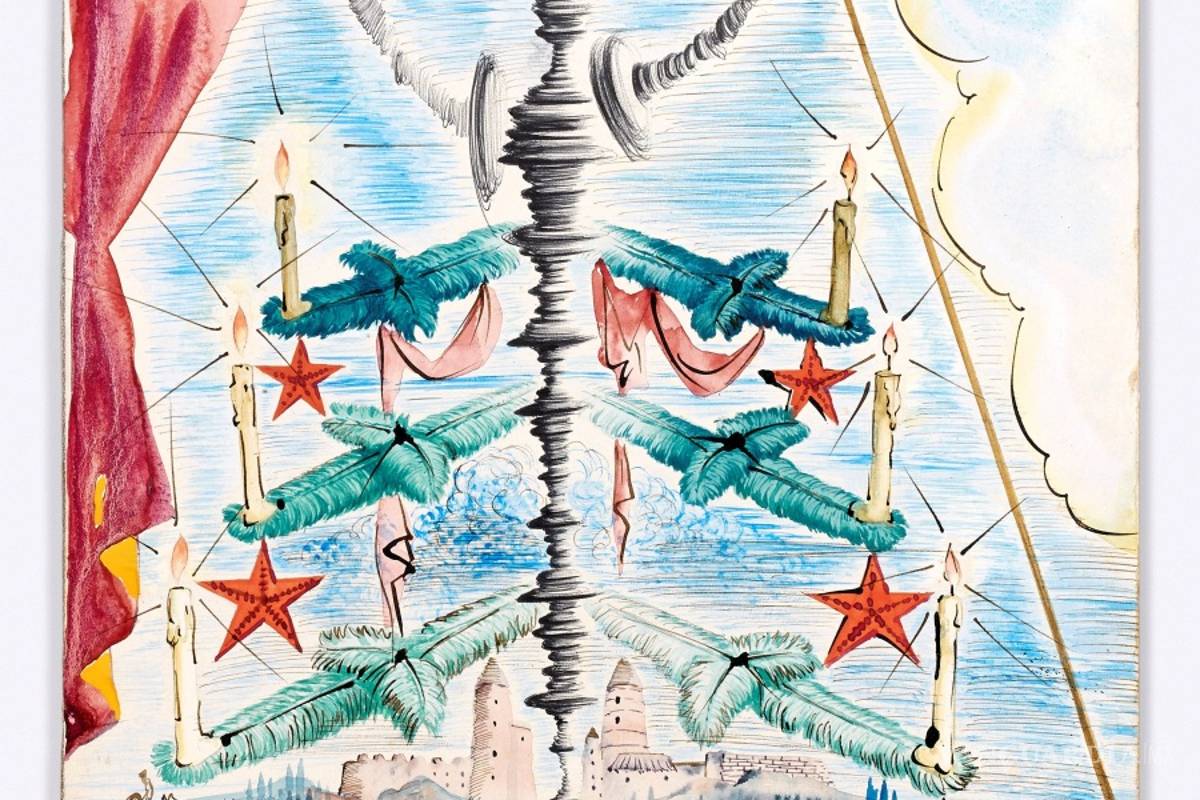 Surrealistas invitaciones navideñas de Salvador Dalí salen a subasta