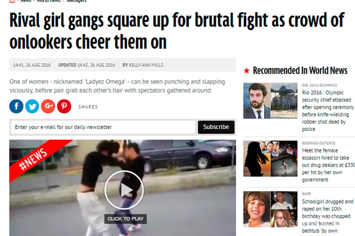 Pelea de mujeres en Saltillo es viral en Inglaterra