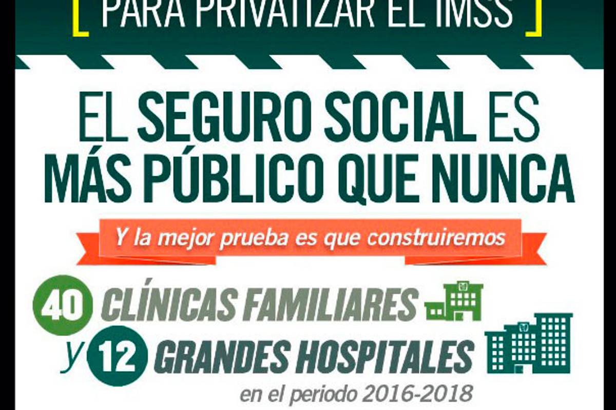 IMSS niega que existan planes de privatización