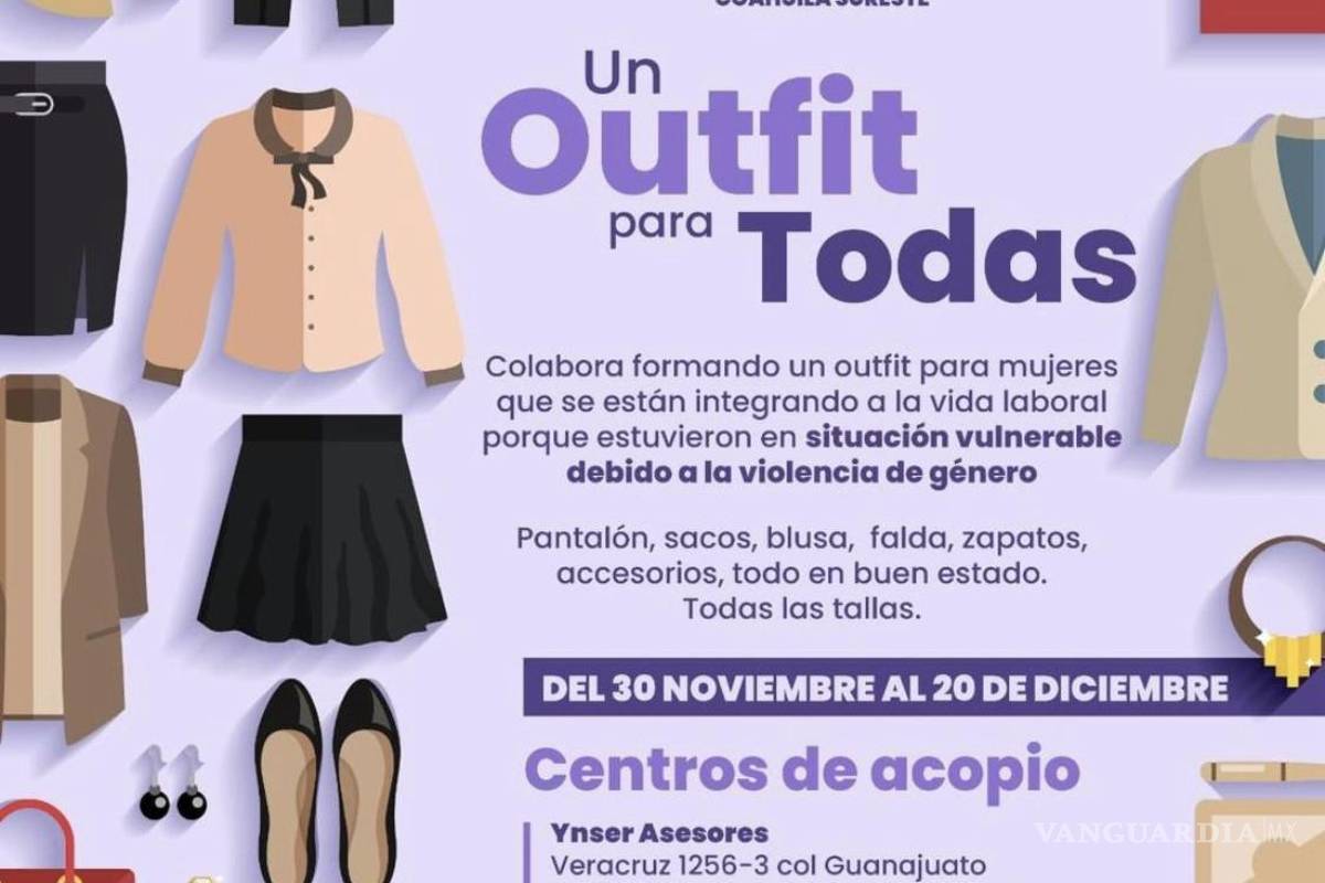 Lanzan campaña ‘Un outfit para todas’, en apoyo a mujeres en situación vulnerable