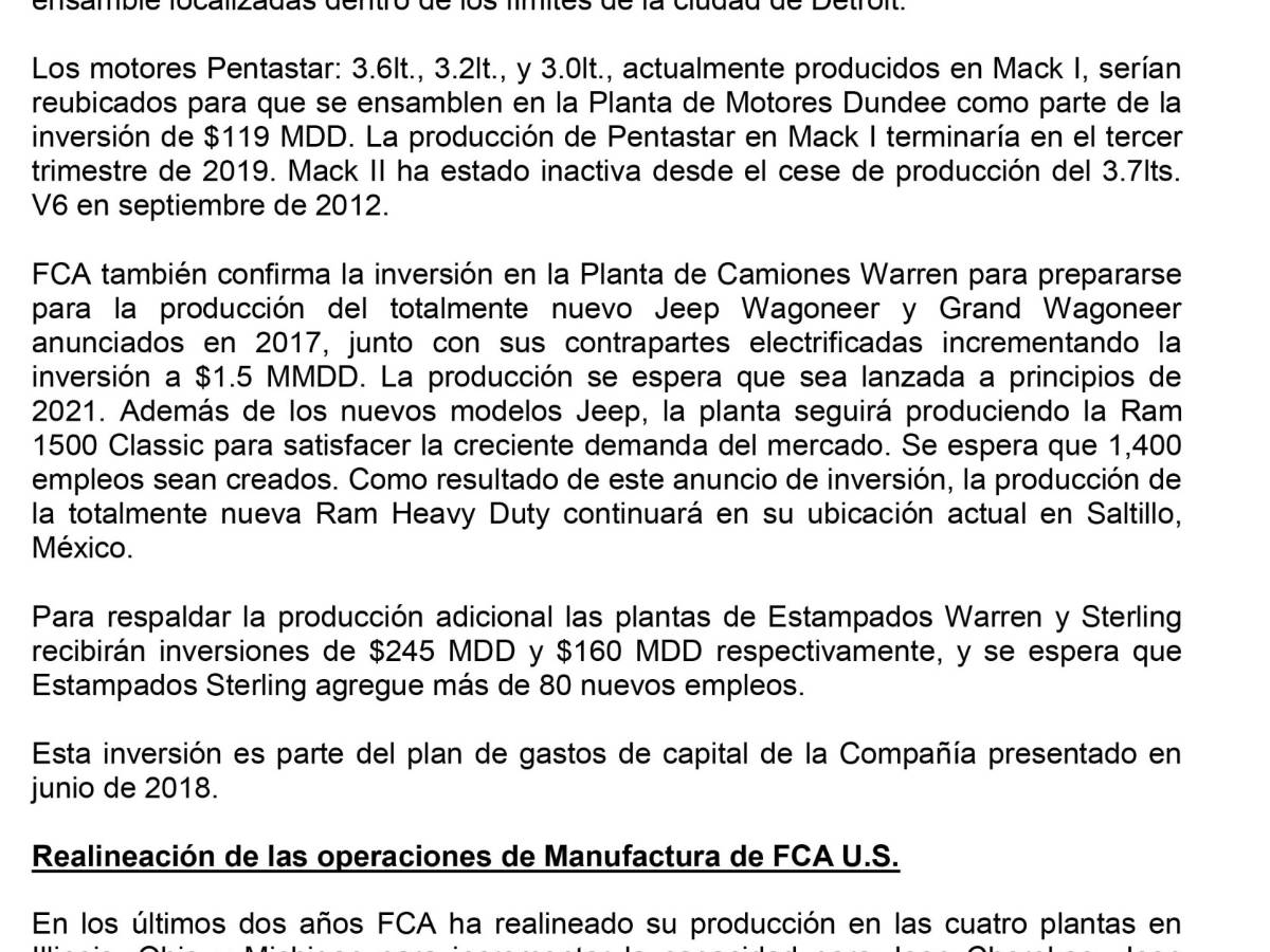 $!Fiat Chrysler confirma que producción de RAM Heavy Duty continuará en Saltillo, Coahuila