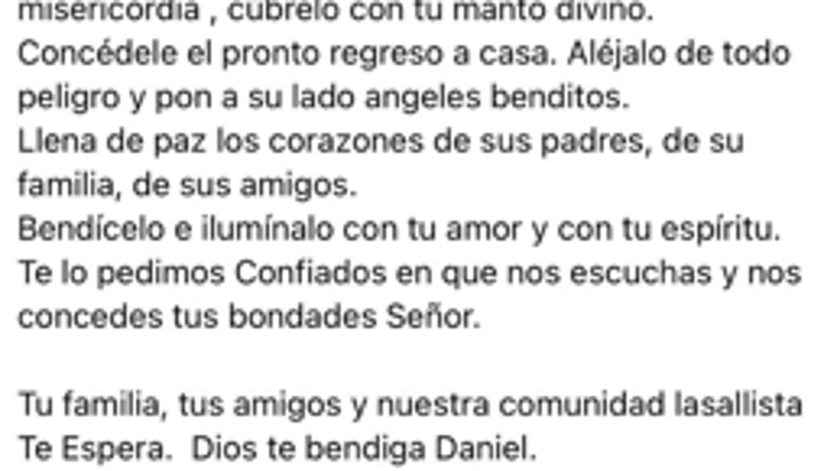 Familiares y amigos de Jesús Daniel Avedaño añoran su regreso; rezan para que se encuentre sano