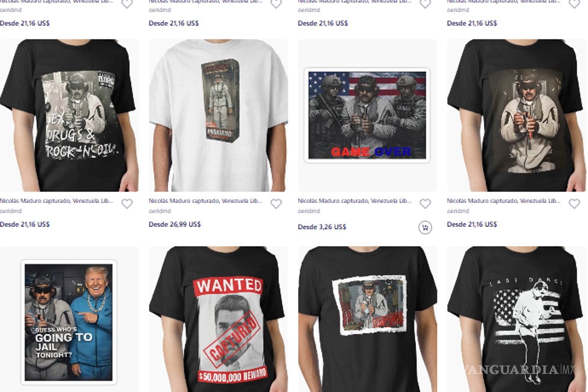 $!Nike y Origin: Detención de Nicolás Maduro, presidente de Venezuela, desata tendencia de ropa