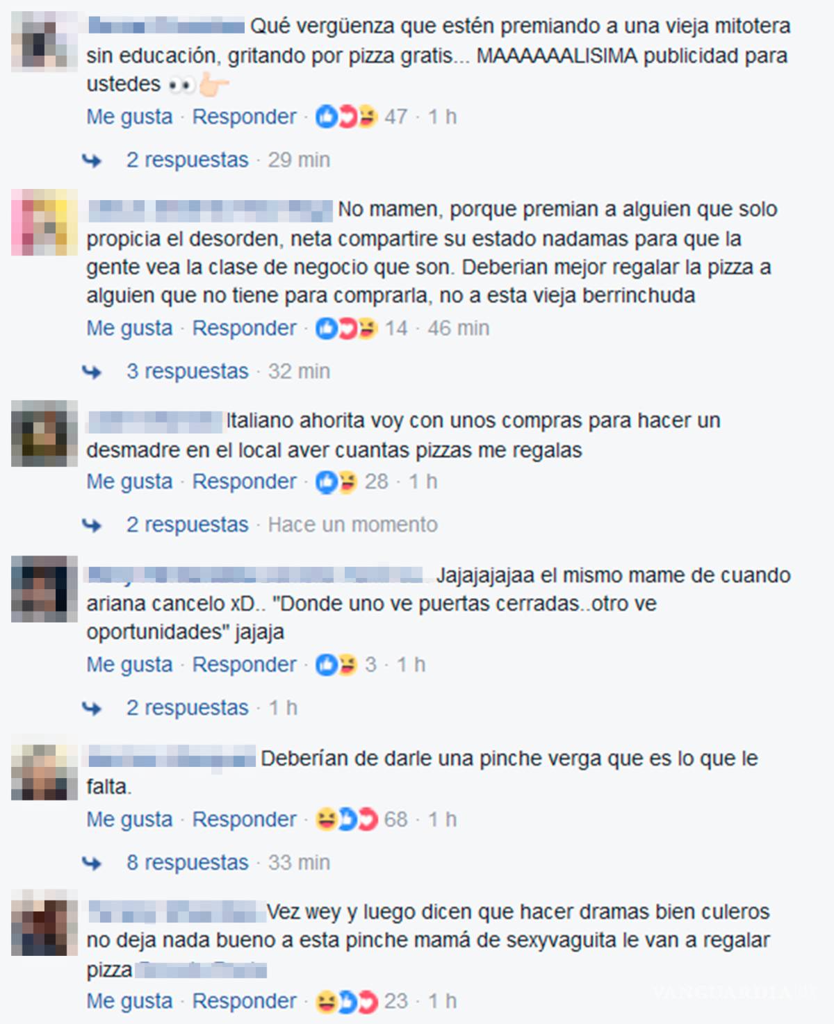 $!¡Después del escándalo! Buscan a #LadyPizza para regalarle una pizza jumbo