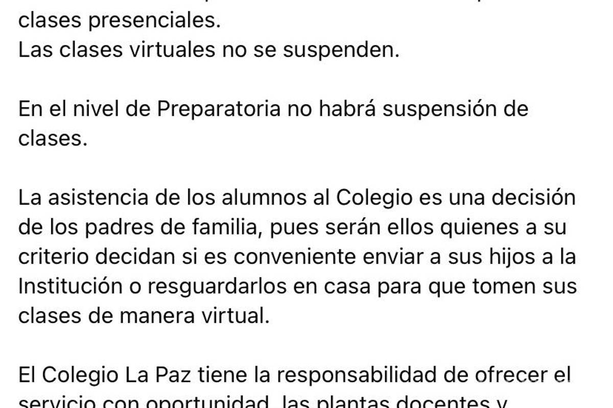 Colegios privados de Saltillo piden pruebas COVID a sus alumnos para regreso a clases presenciales