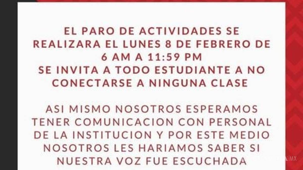 Estudiantes piden #JusticiaUVM tras aumento en colegiaturas; amenazan con paro nacional