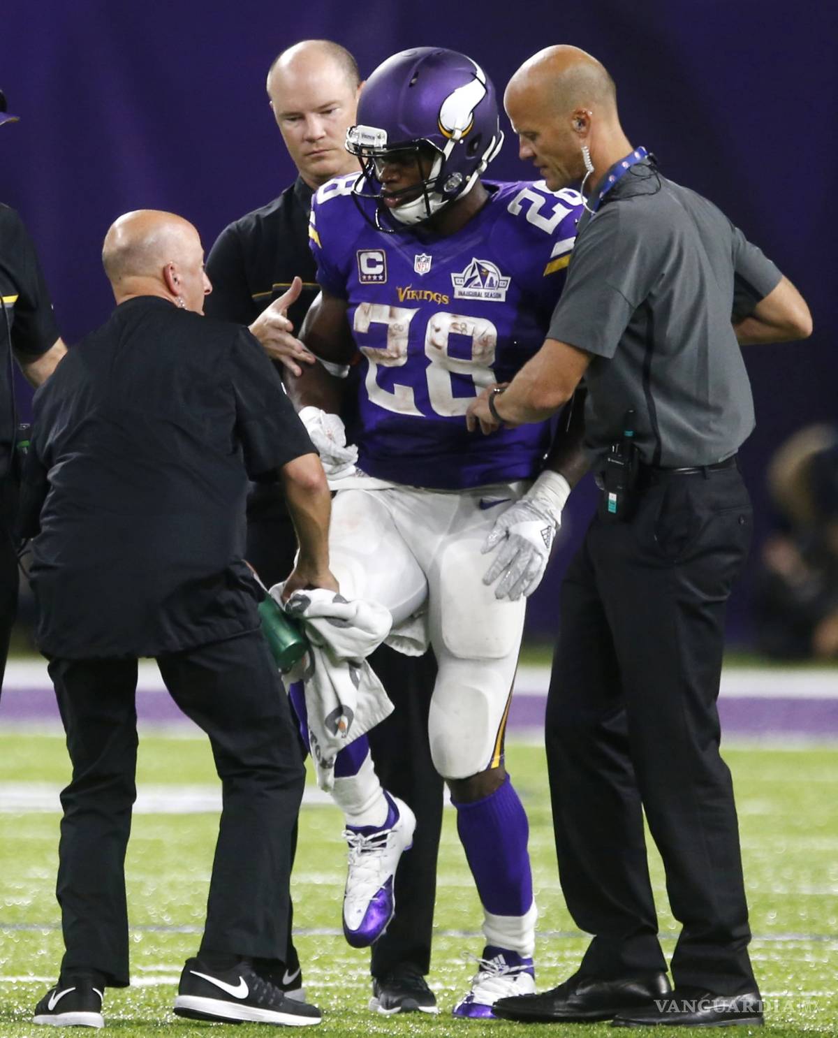 $!Adrian Peterson será baja de tres a cuatro meses