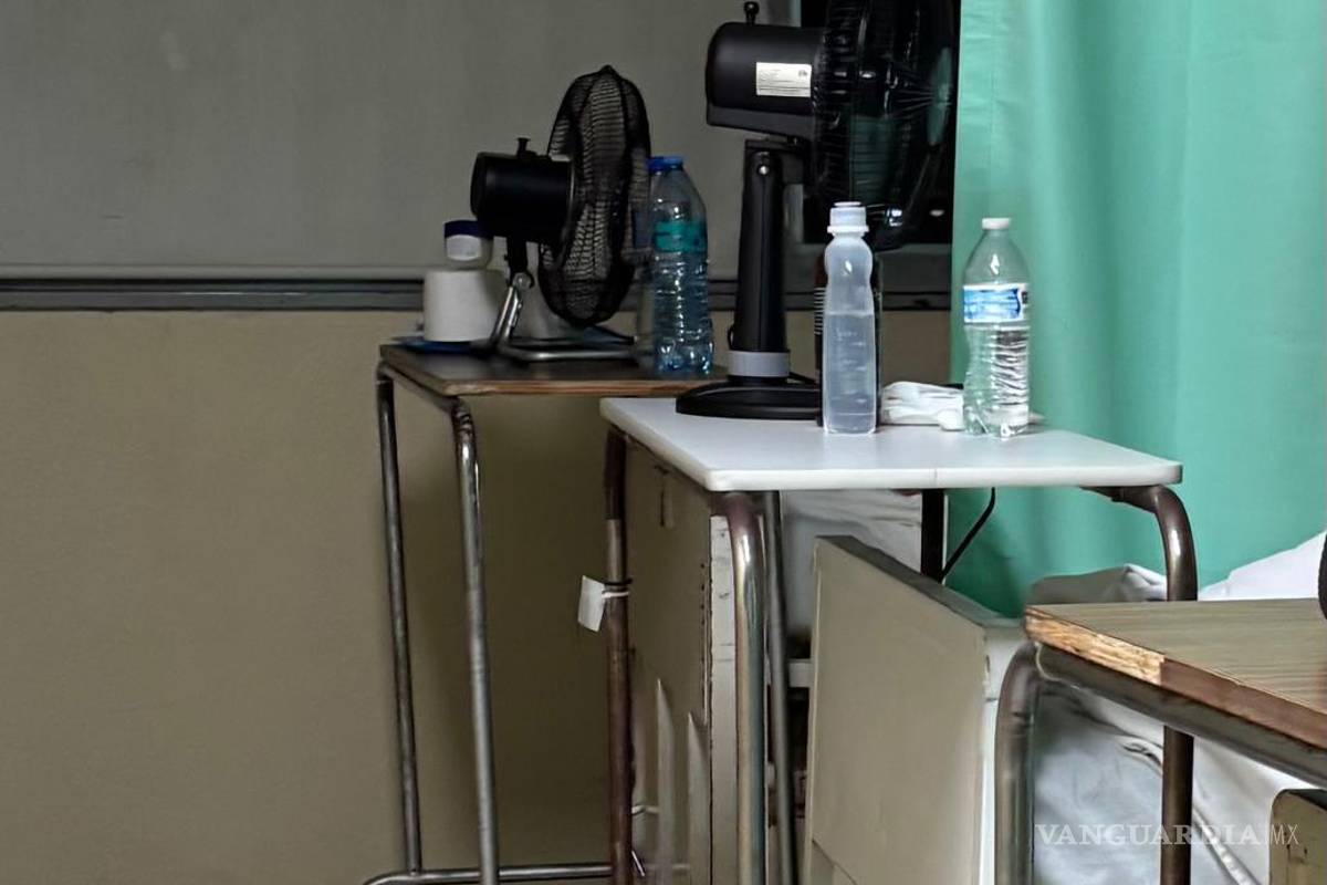 Pacientes del IMSS Monclova denuncian falta de aire acondicionado; les piden llevar ventiladores