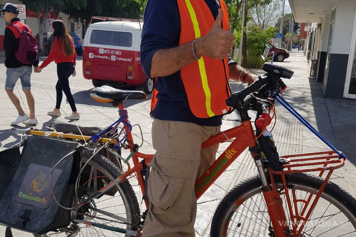 Saltillense recorre el país en bicicleta como ejemplo contra la obesidad