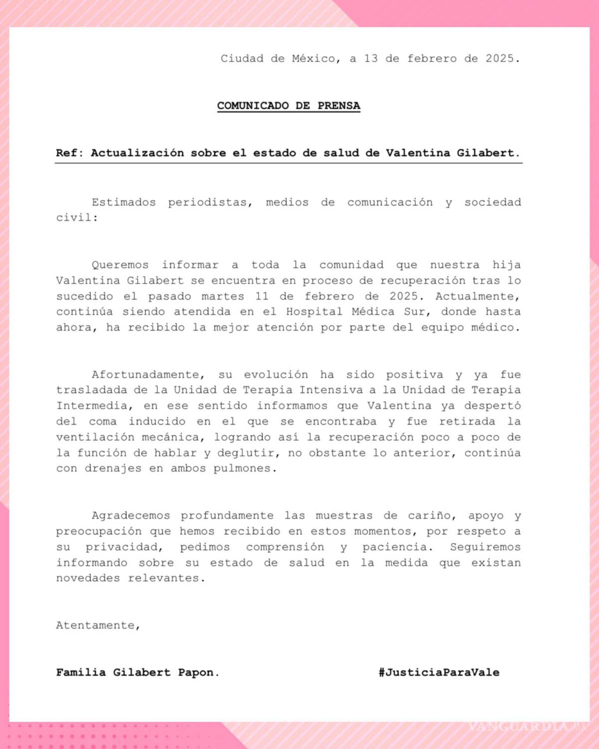 $!Valentina Gilabert despierta de coma inducido tras ser apuñalada por Marianne ‘N’