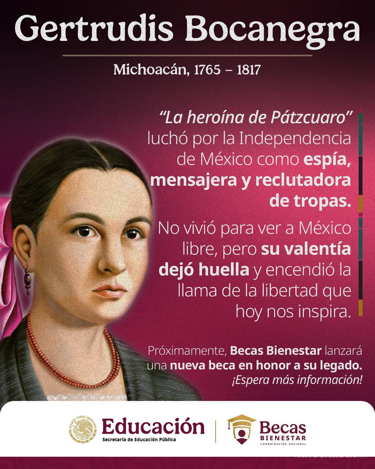 $!Confirman nueva Beca Gertrudis Bocanegra para estudiantes universitarios en Michoacán.