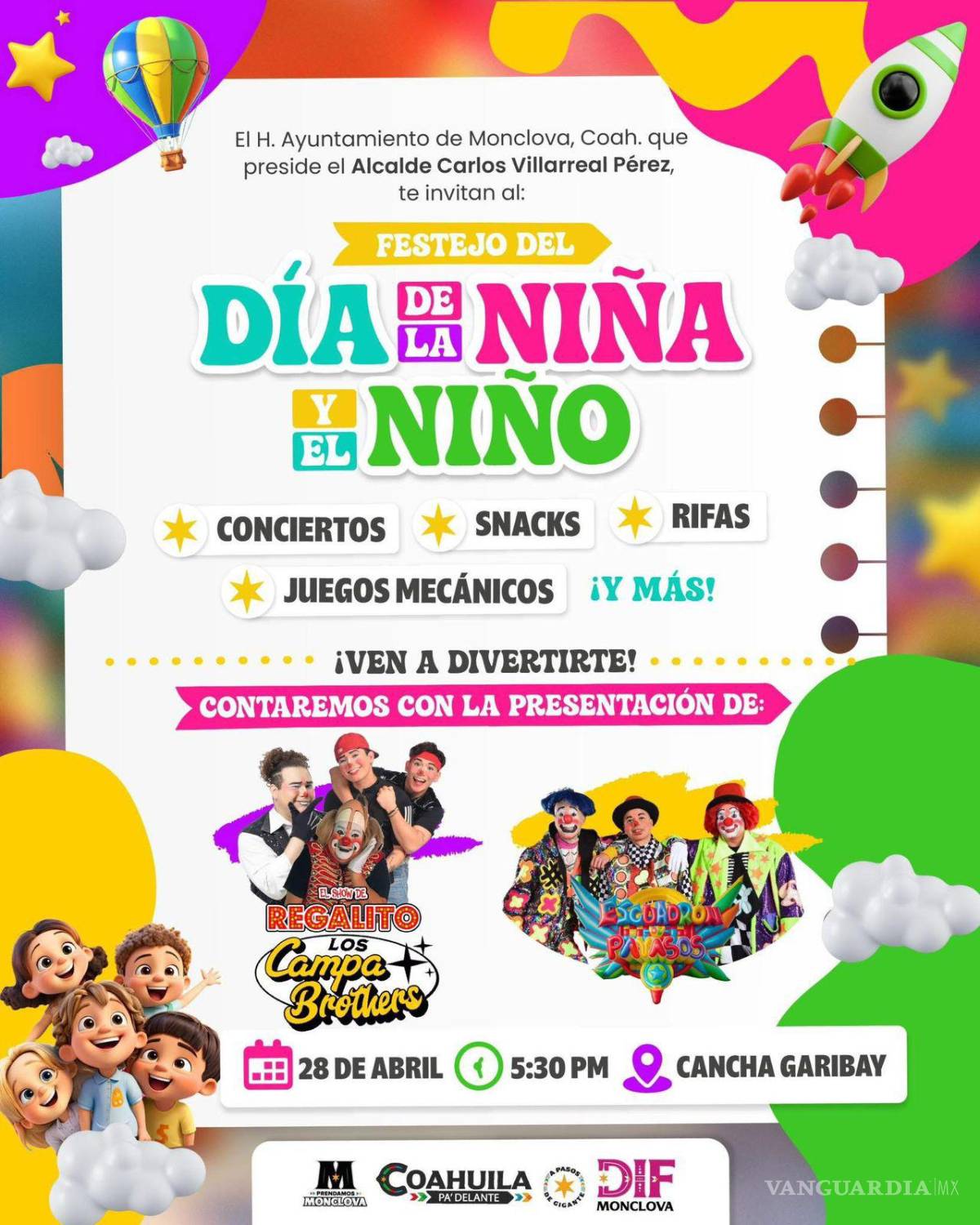 $!Monclova se viste de fiesta: Anuncian gran festejo del Día de la Niña y el Niño