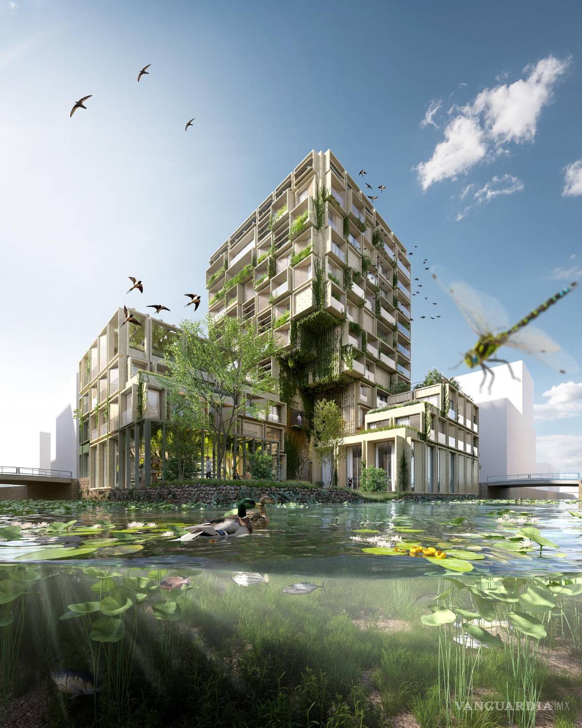 $!Edificio Proto-Zoöp Zeeburg, junto a una vía acuática.