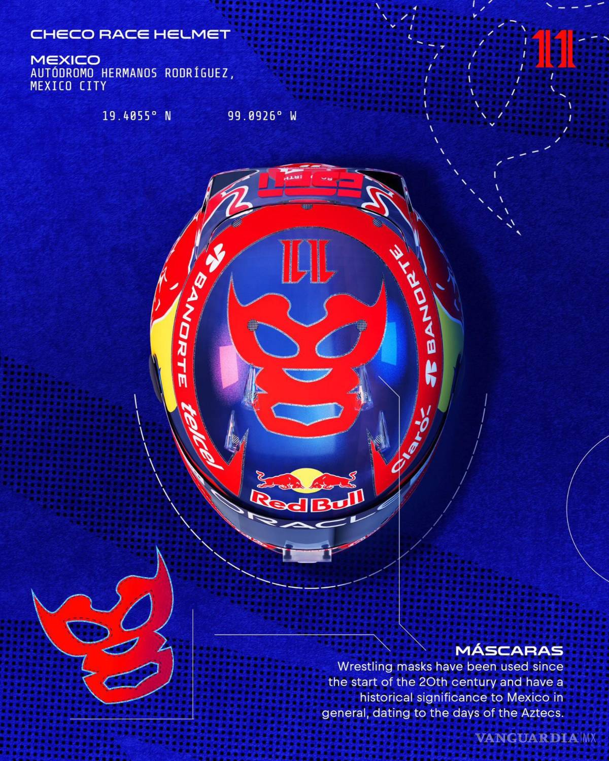 $!El distintivo especial es la máscara de luchador que el casco portará al frente.