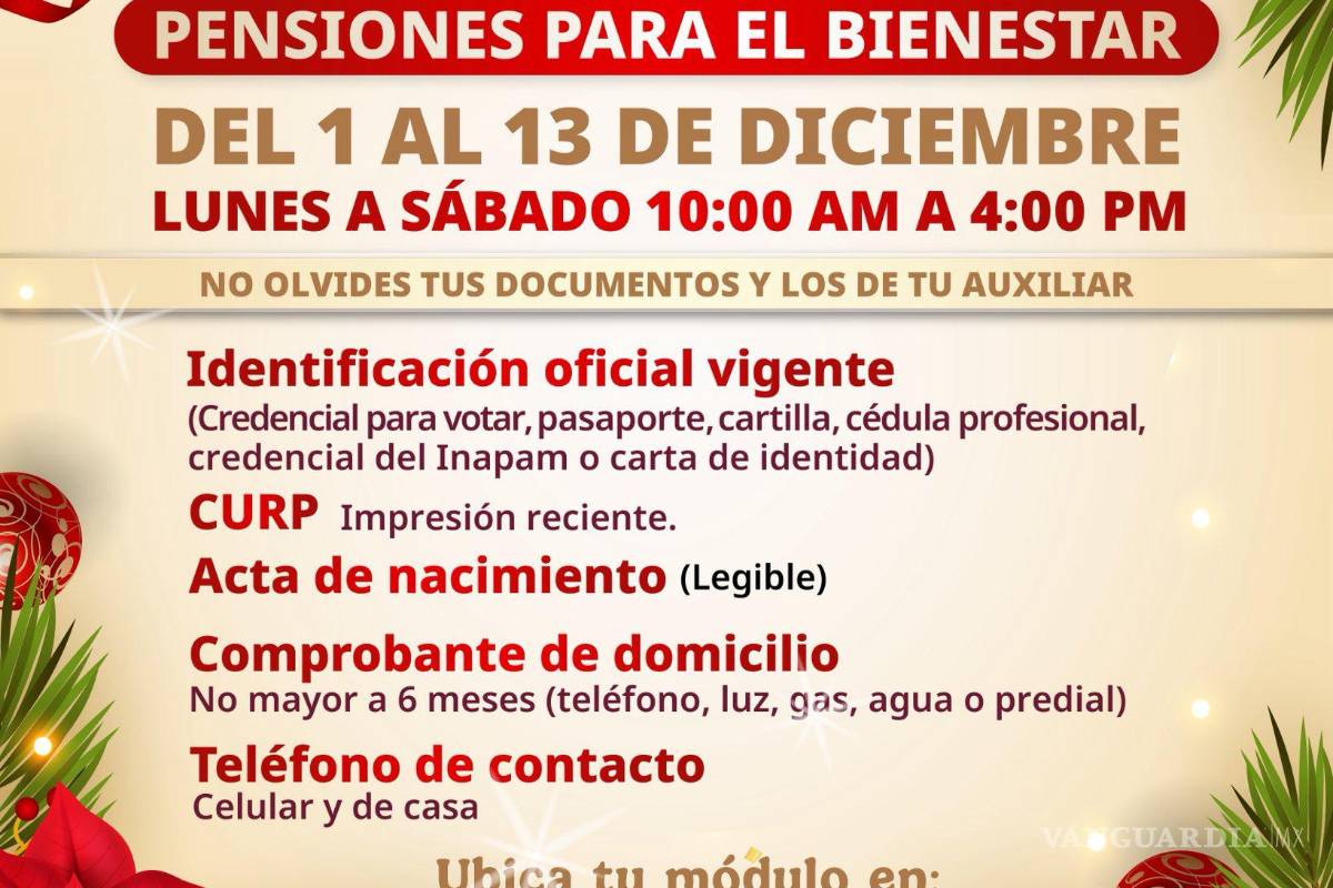 $!FOTO: SECRETARÍA DEL BIENESTAR