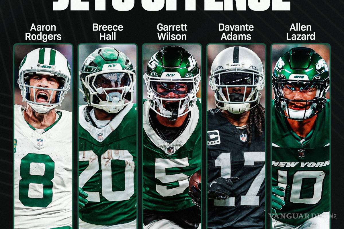 $!Así será ahora el ataque de los Jets encabezado por Rodgers, Adams y Breece Hall.