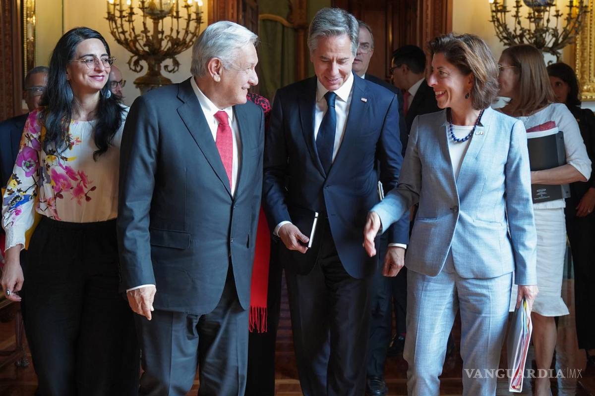 Sostienen AMLO y Blinken ‘productiva y amistosa’ reunión en Palacio Nacional