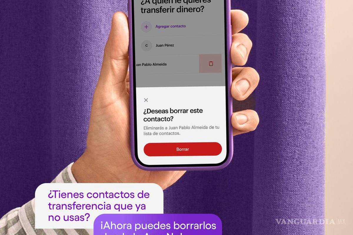 $!Nu: ¿Cómo borrar las cuentas guardadas para transferir?