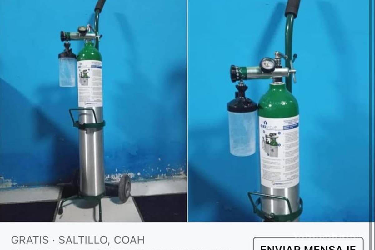 En Saltillo, acaparan subarrendadores tanques de oxígeno para ofrecerlos en redes sociales