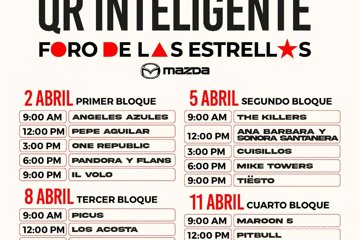 $!Cómo obtener boletos gratuitos para los conciertos del Foro de las Estrellas Mazda en la Feria de San Marcos