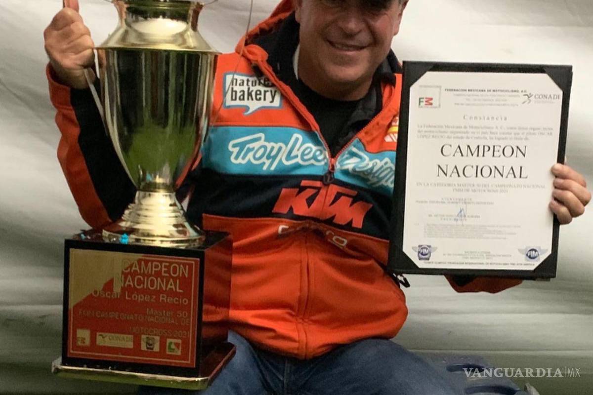 Conquista corona nacional de motocross