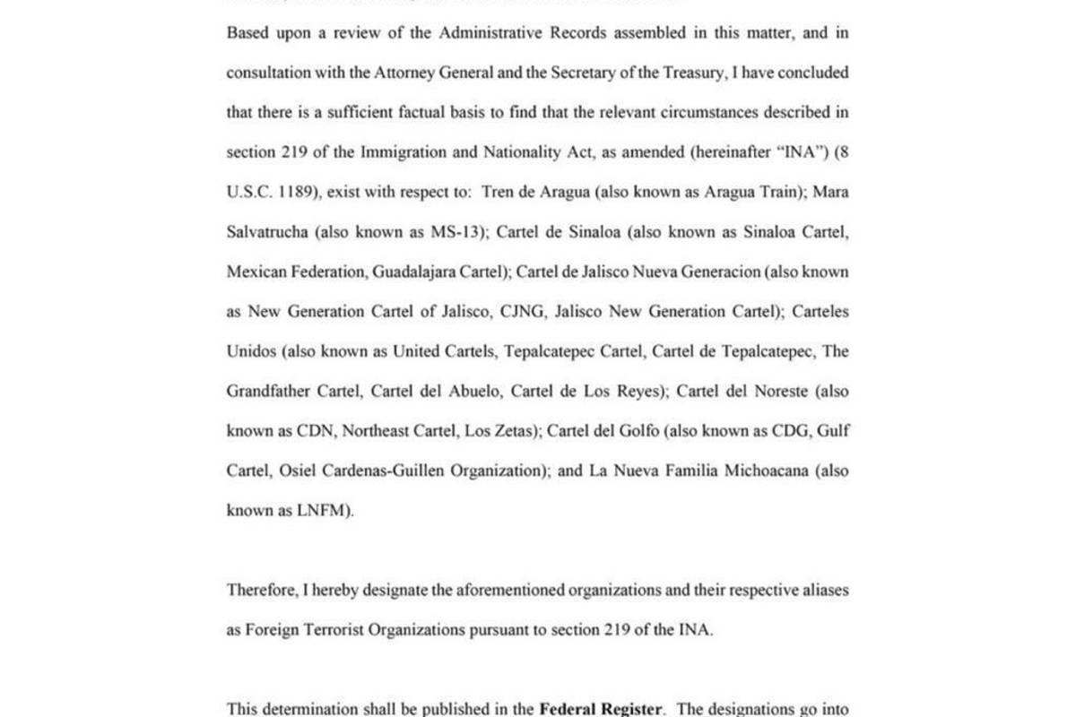 $!Sheinbaum anunció la reforma a la Ley de Seguridad Nacional previo a amago de Trump a cárteles