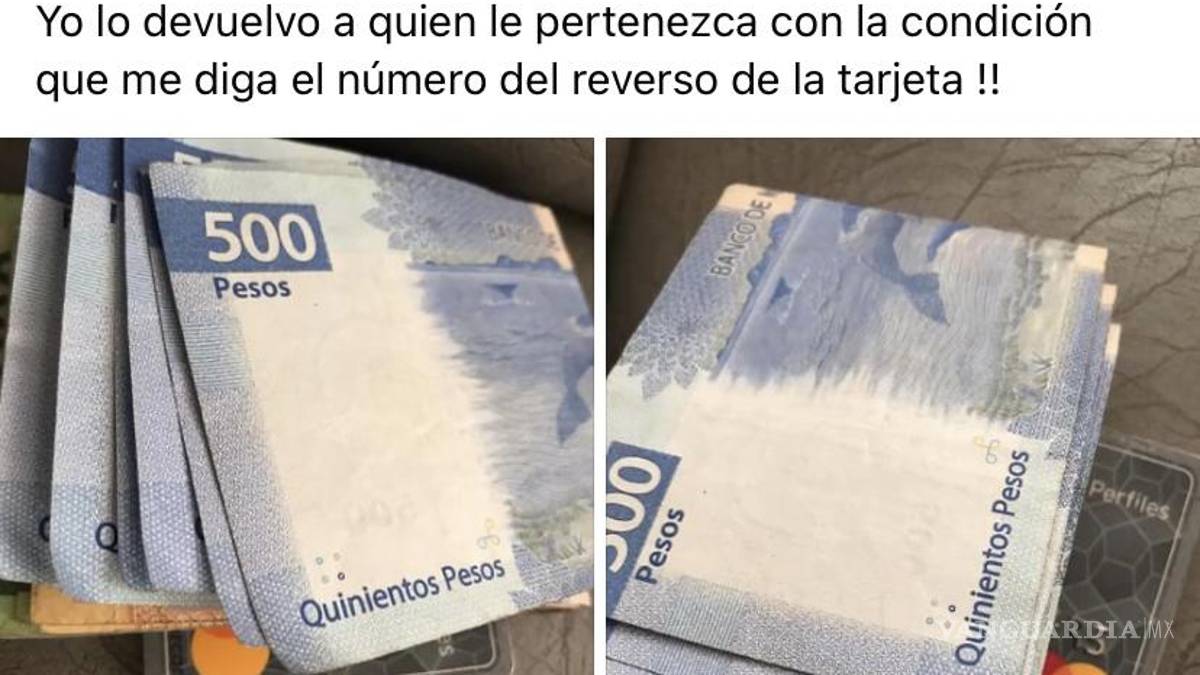 Joven de Saltillo regresa efectivo y tarjeta bancaria; se hace viral