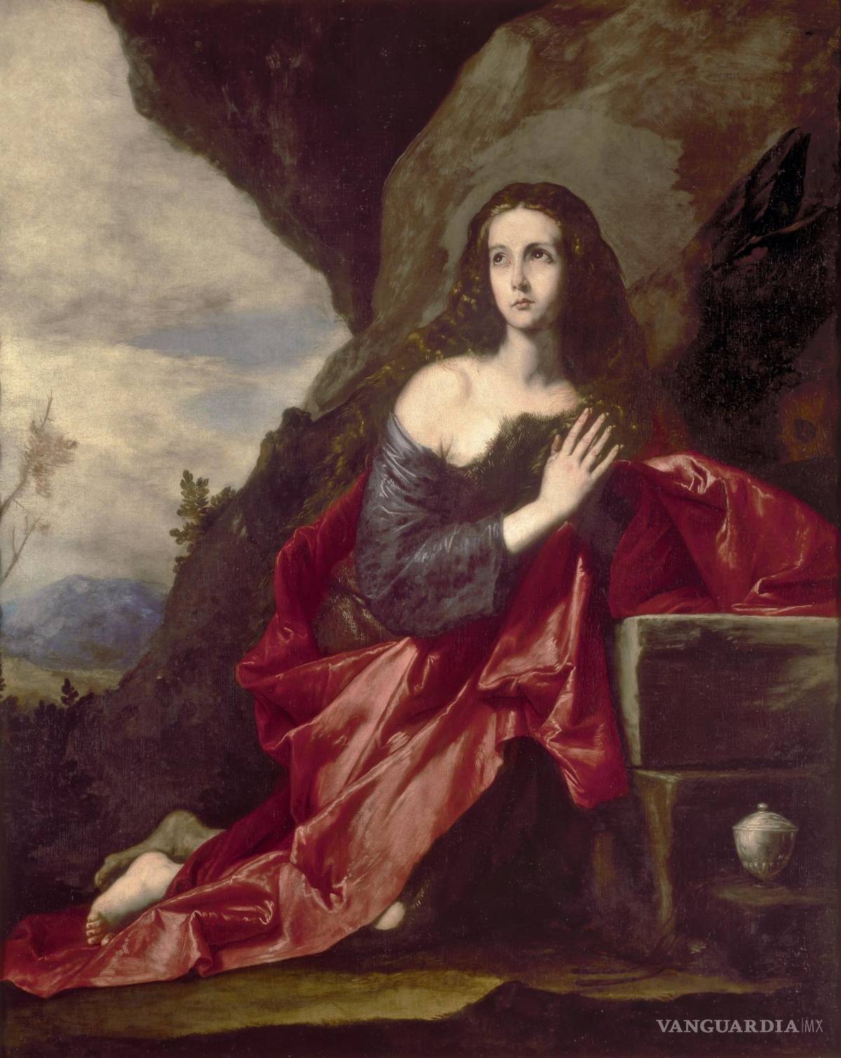 $!La Magdalena penitente del pintor español barroco José de Ribera, pintado en 1641.