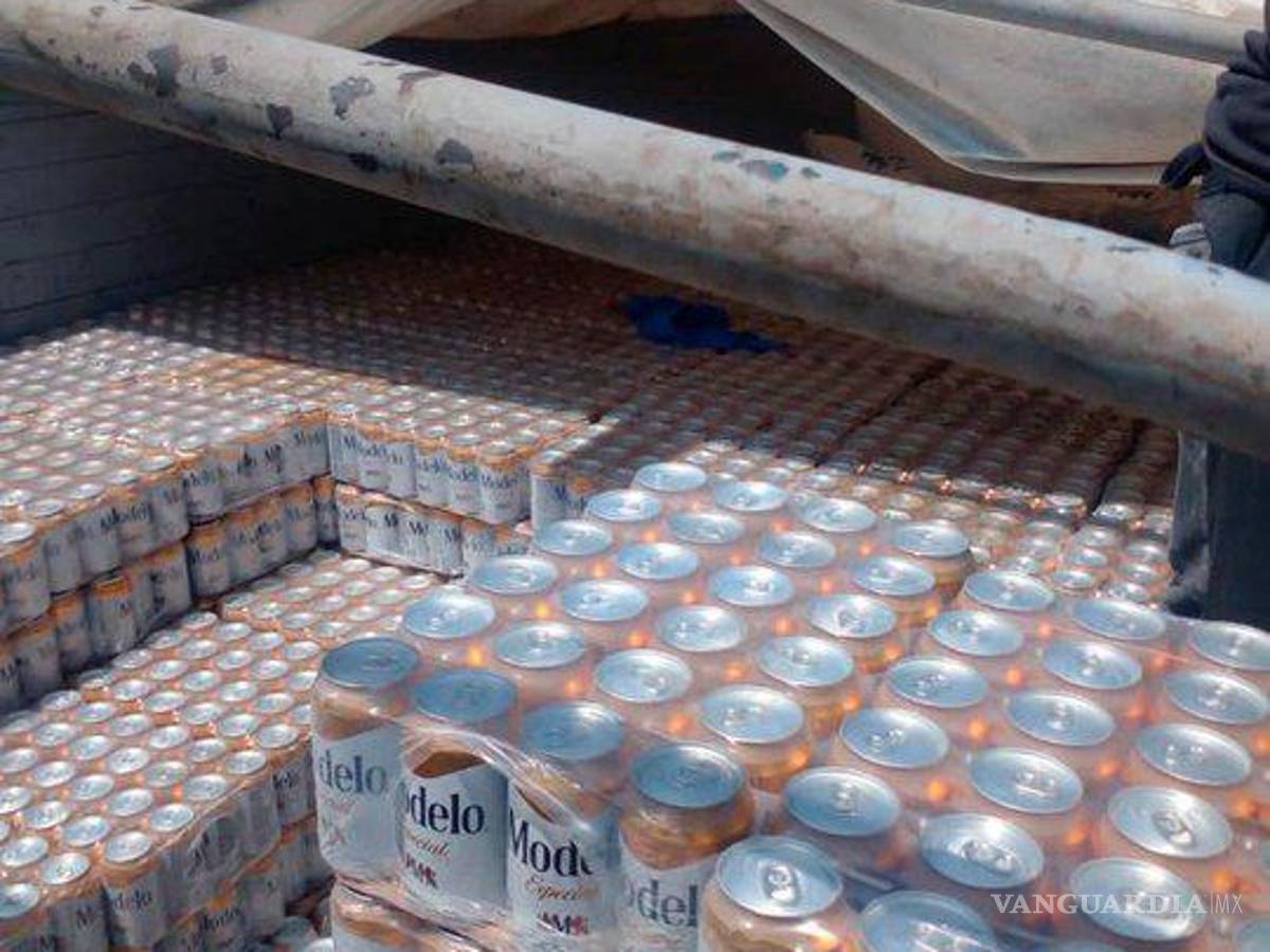 $!Ahora clonan latas de cerveza, aseguran cargamento en Oaxaca