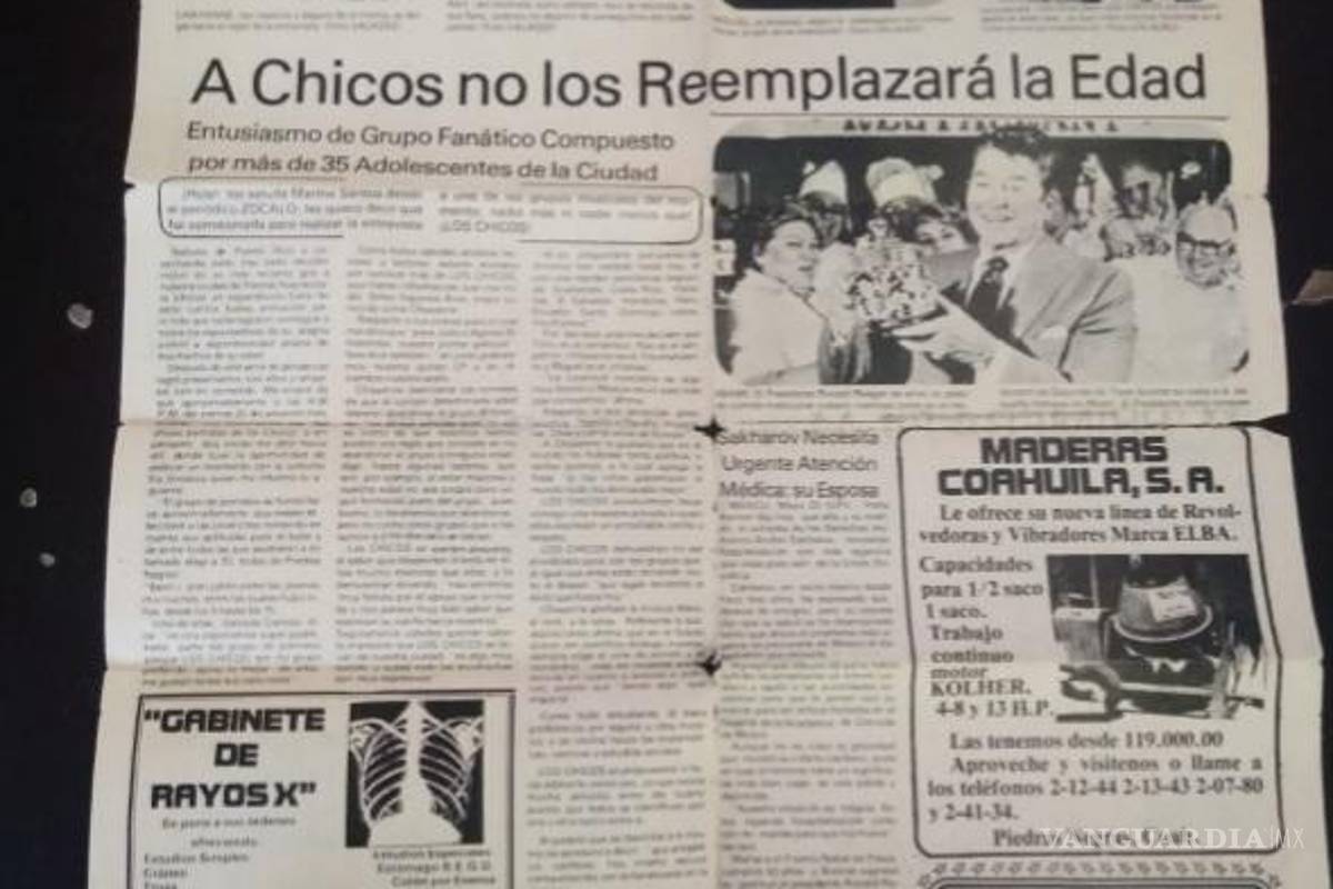 $!Una página de periódico queda como testimonio de esa entrevista.