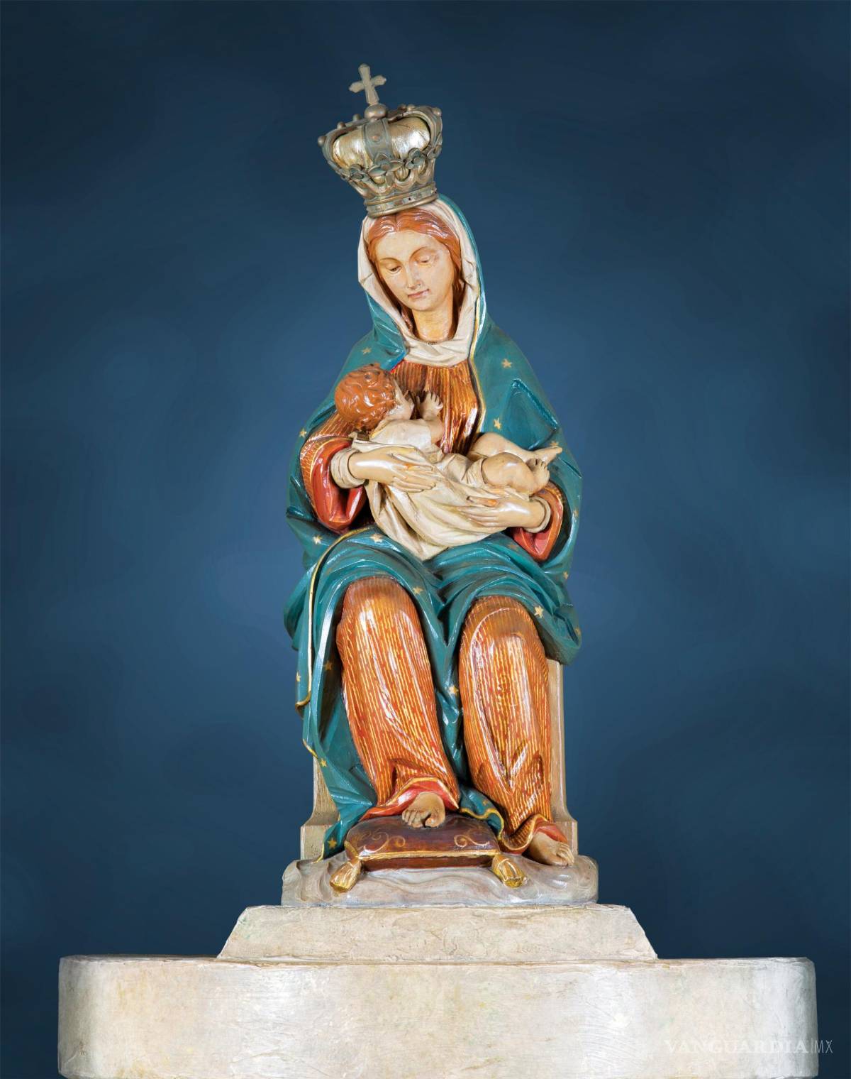 $!Imagen de Nuestra Señora de la Leche, donde aparece la virgen María amamantado al niño Jesús o virgen nodriza, en San Agustín, Florida