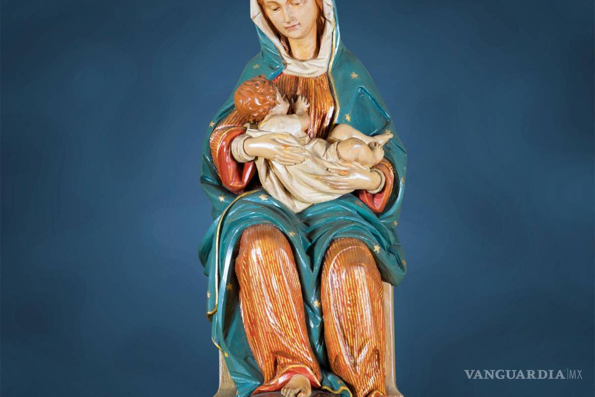 $!Imagen de Nuestra Señora de la Leche, donde aparece la virgen María amamantado al niño Jesús o virgen nodriza, en San Agustín, Florida