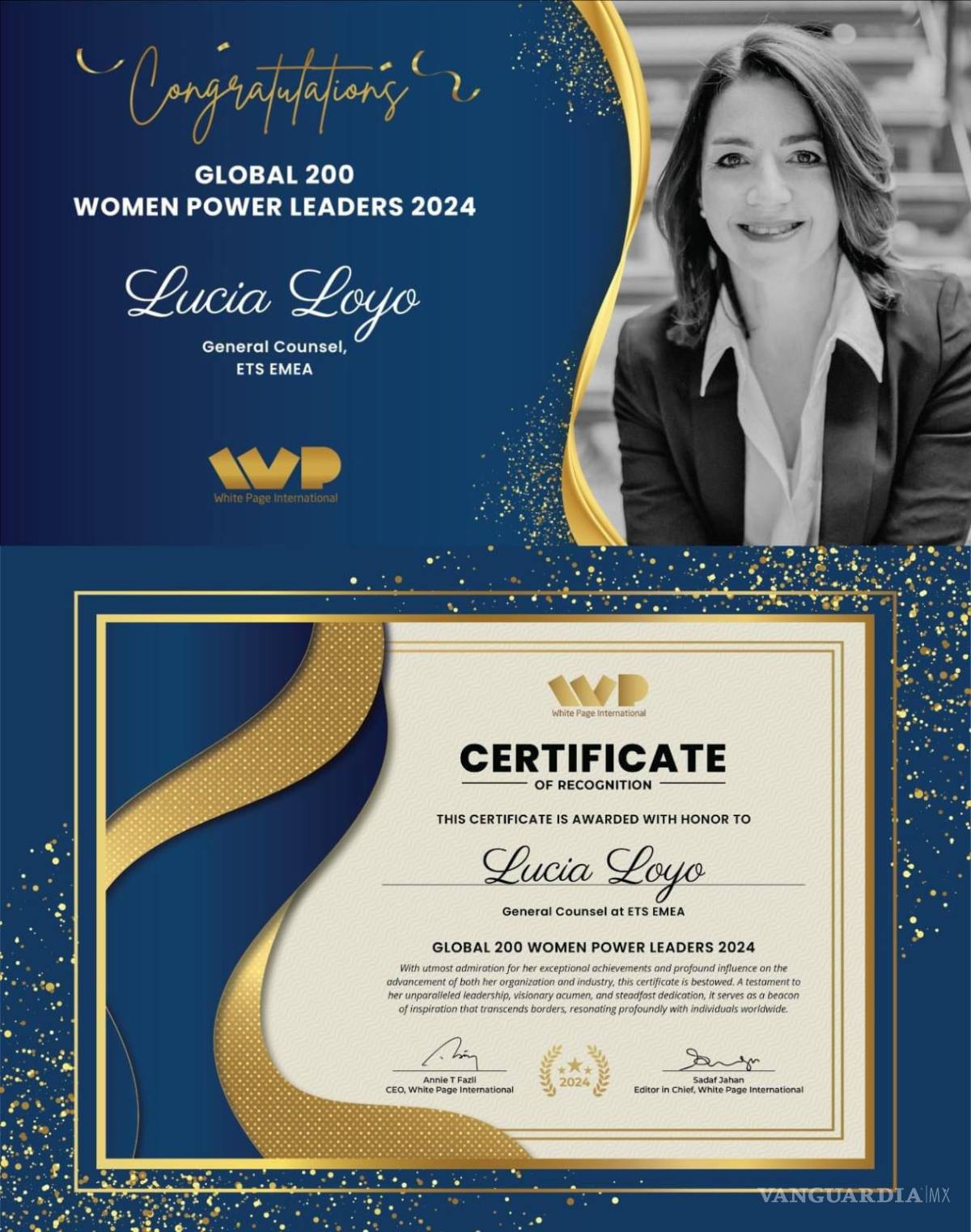 $!Seleccionan a saltillense como una de las 200 mujeres líderes globales 2024