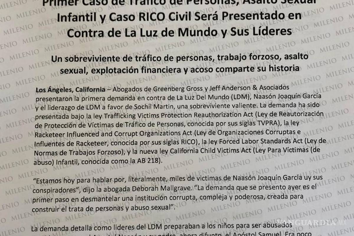 $!La Luz del Mundo: "Él decidía cómo, con quién y cuándo", dice ex secretaria de Naasón Joaquín