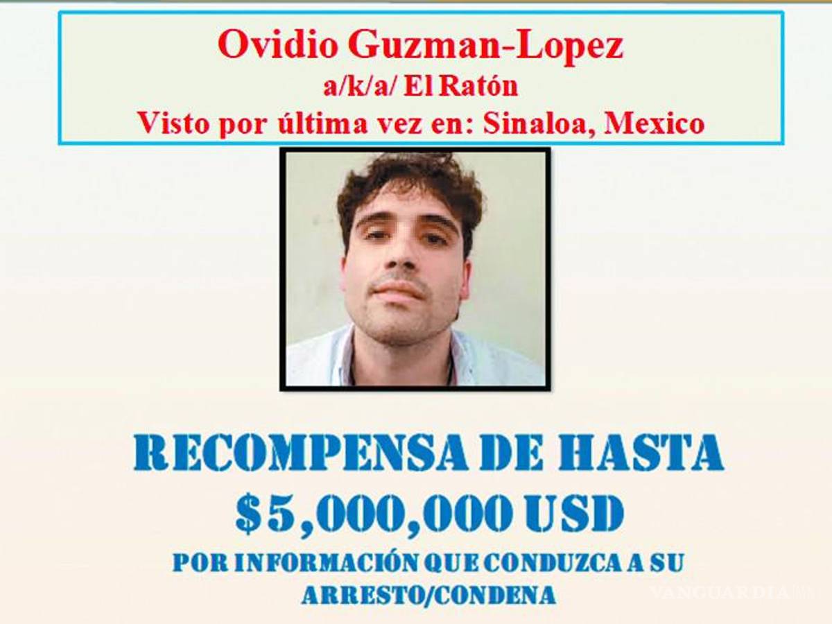 $!Ovidio “El Ratón” Guzmán López es buscado por autoridades de Estados Unidos