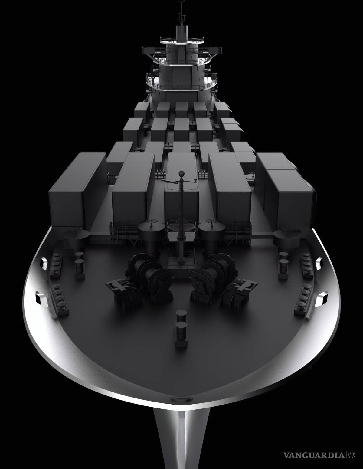 $!Contenedores-batería en la parte frontal del Ark 100.