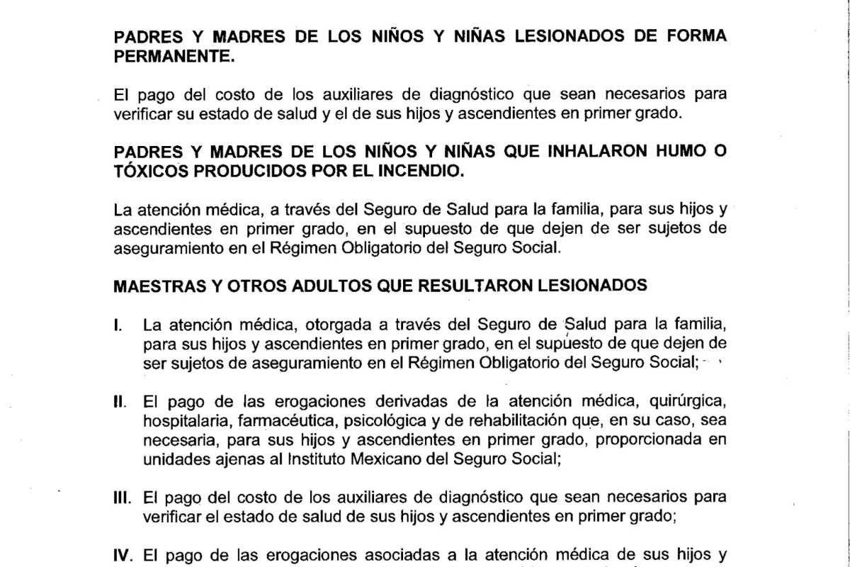 $!AMLO publicará decreto para dar pensión vitalicia a víctimas de Guardería ABC