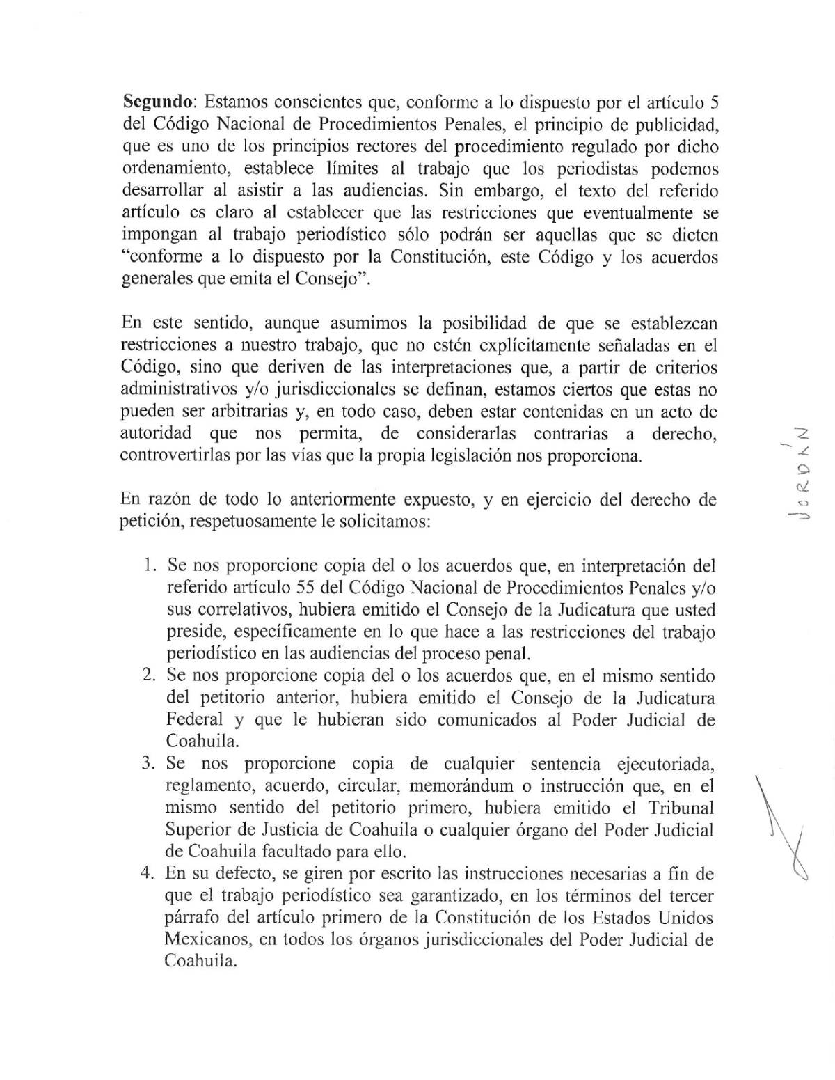 $!Ante obstrucciones del Poder Judicial de Coahuila, VANGUARDIA MX inicia defensa por cobertura periodística de juicios