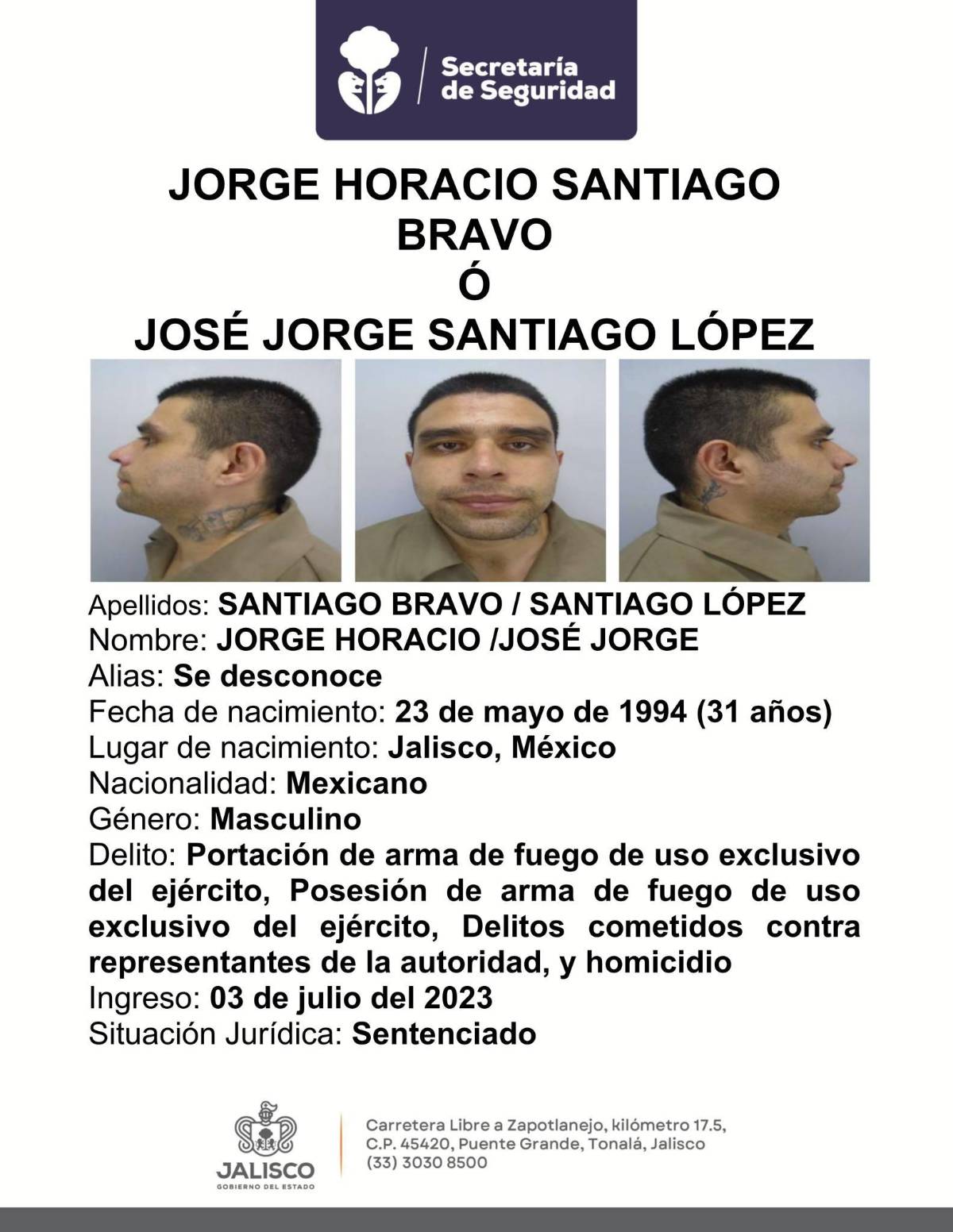 $!Ellos son los 23 reos que se fugaron del penal de Puerto Vallarta; cuatro han sido capturados